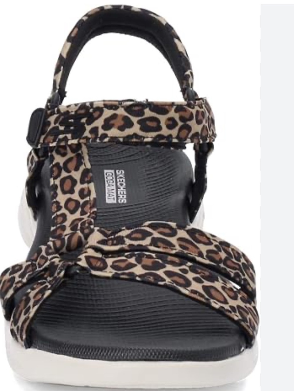 New Skechers On the Go Leopard Print Sport Sandal - Brown & Black size 11